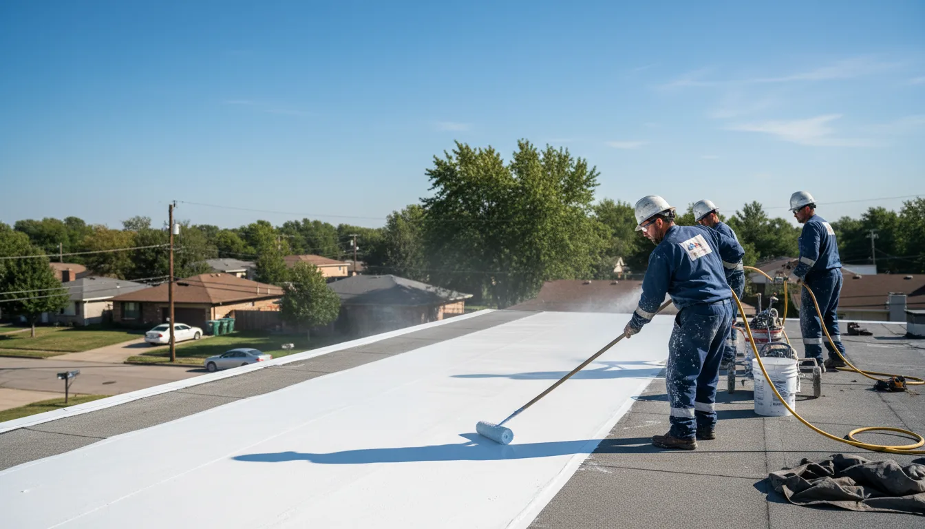 Commercial roof coating in Tylersburg, PA near me